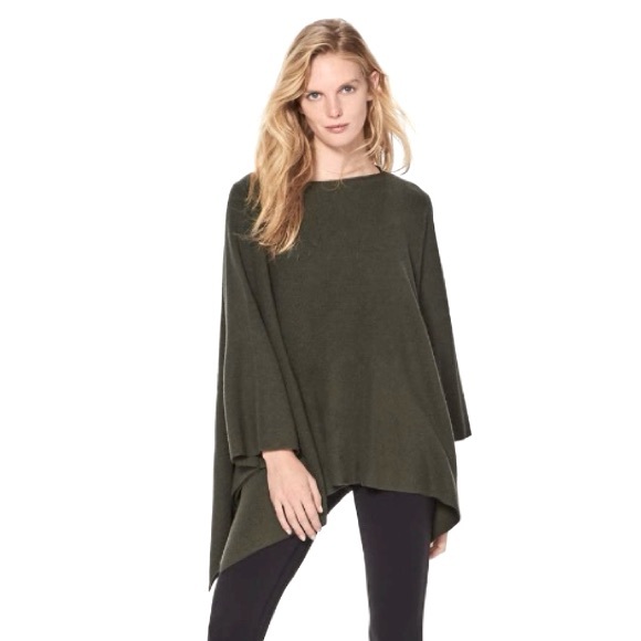 Lululemon Wool Be Cozy Poncho in Dark Olive One Size - Picture 1 of 6